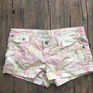 Hippie Laundry Floral Shorts Juniors Size 9